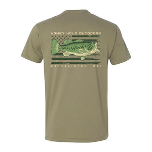 Short Sleeve- Bass Flag