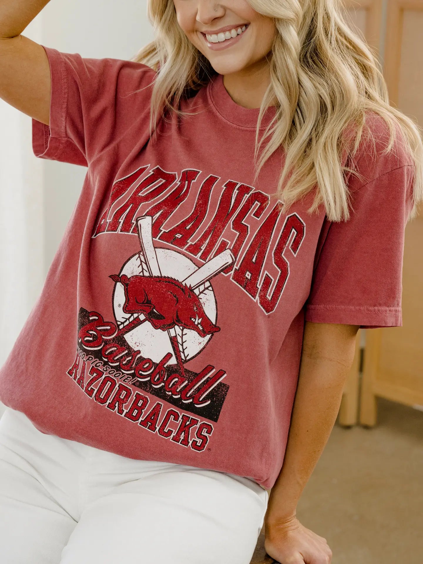 Arkansas Razorbacks Baseball Tee