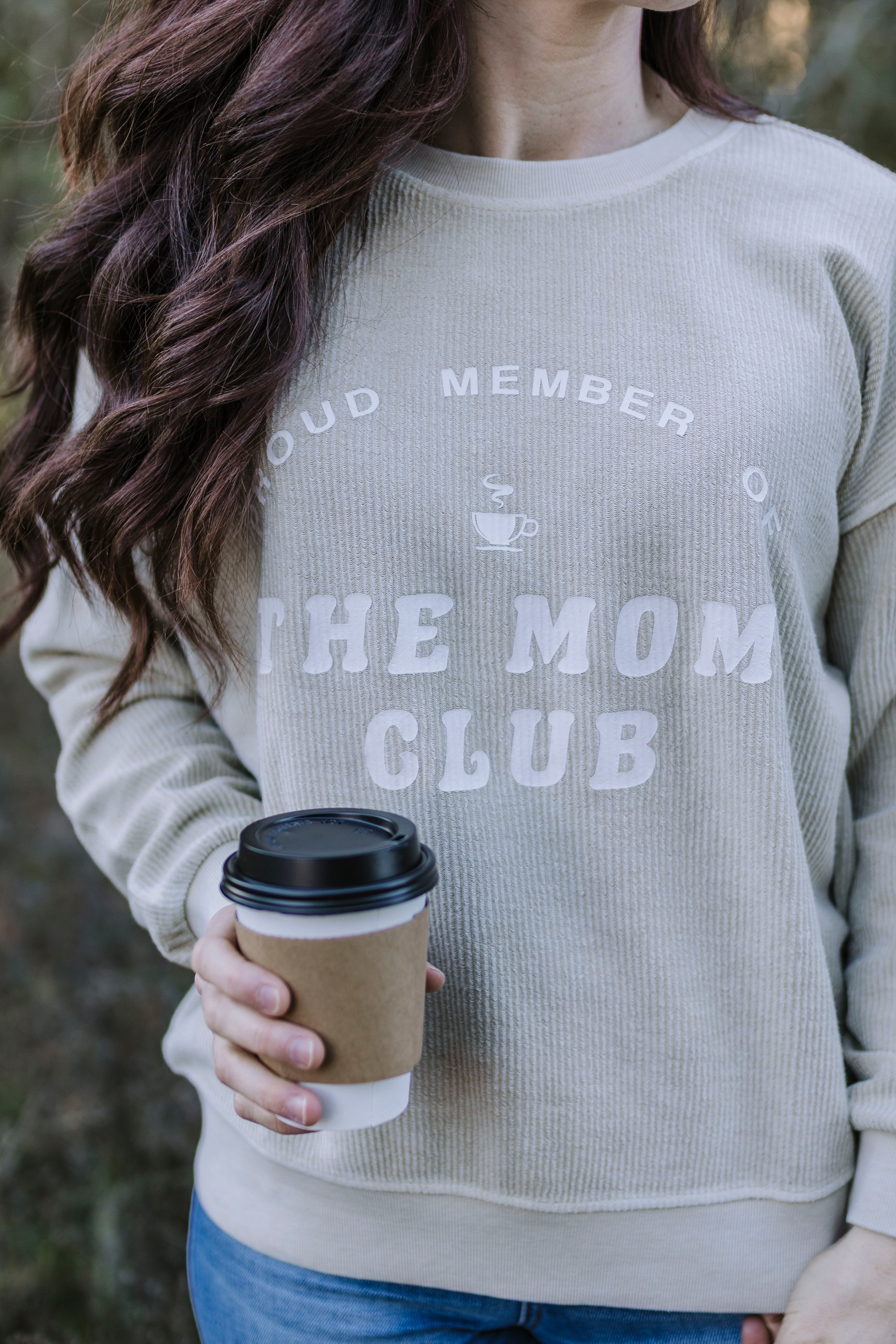 Mom Club Washed Rib Knit Top