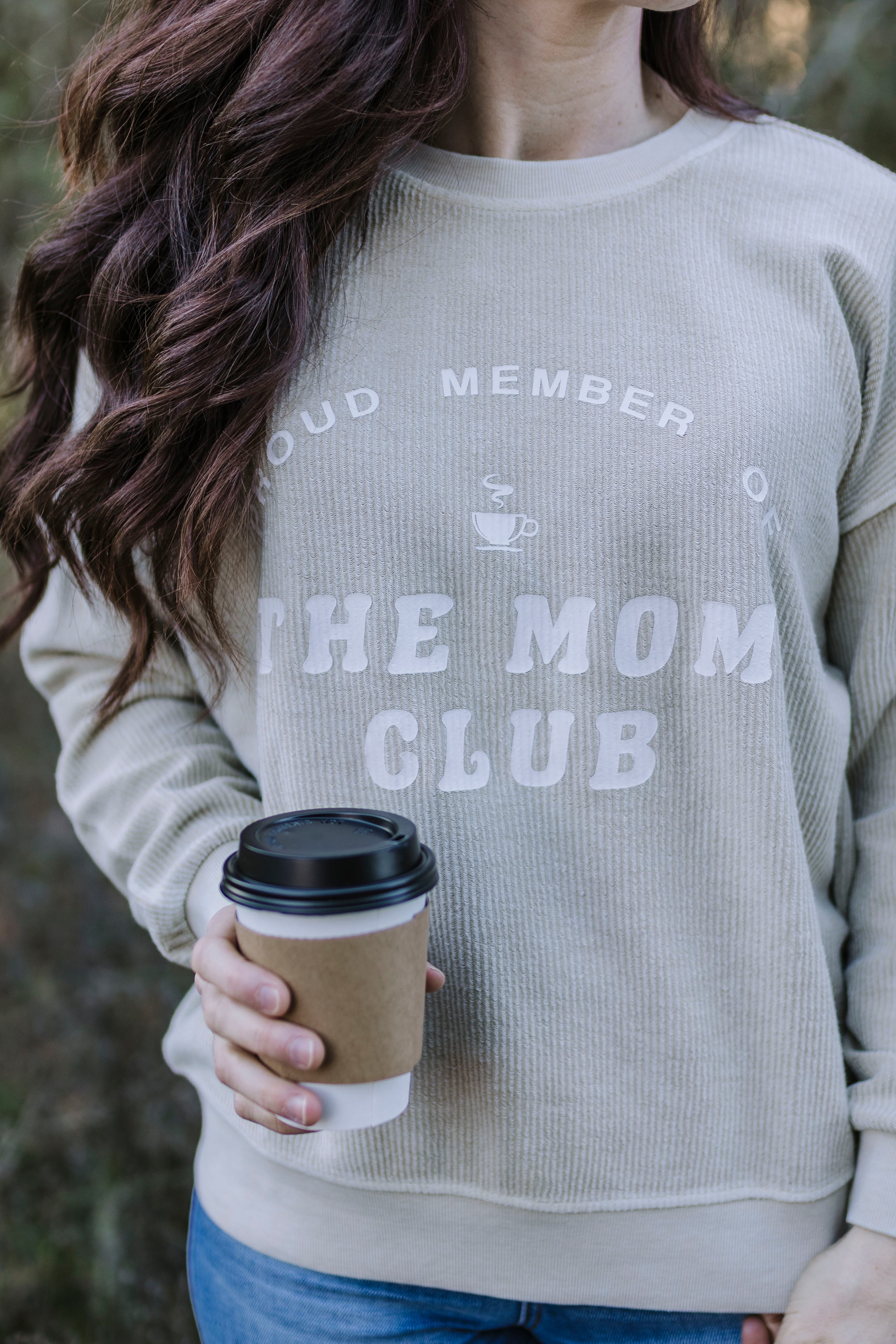 Mom Club Washed Rib Knit Top