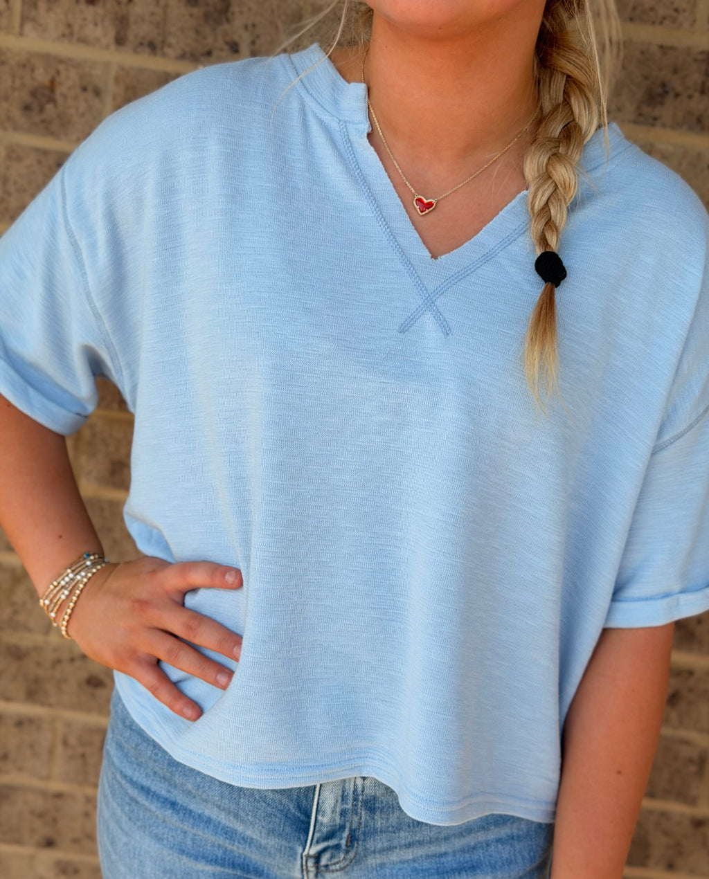Austyn Cuff Sleeve Top