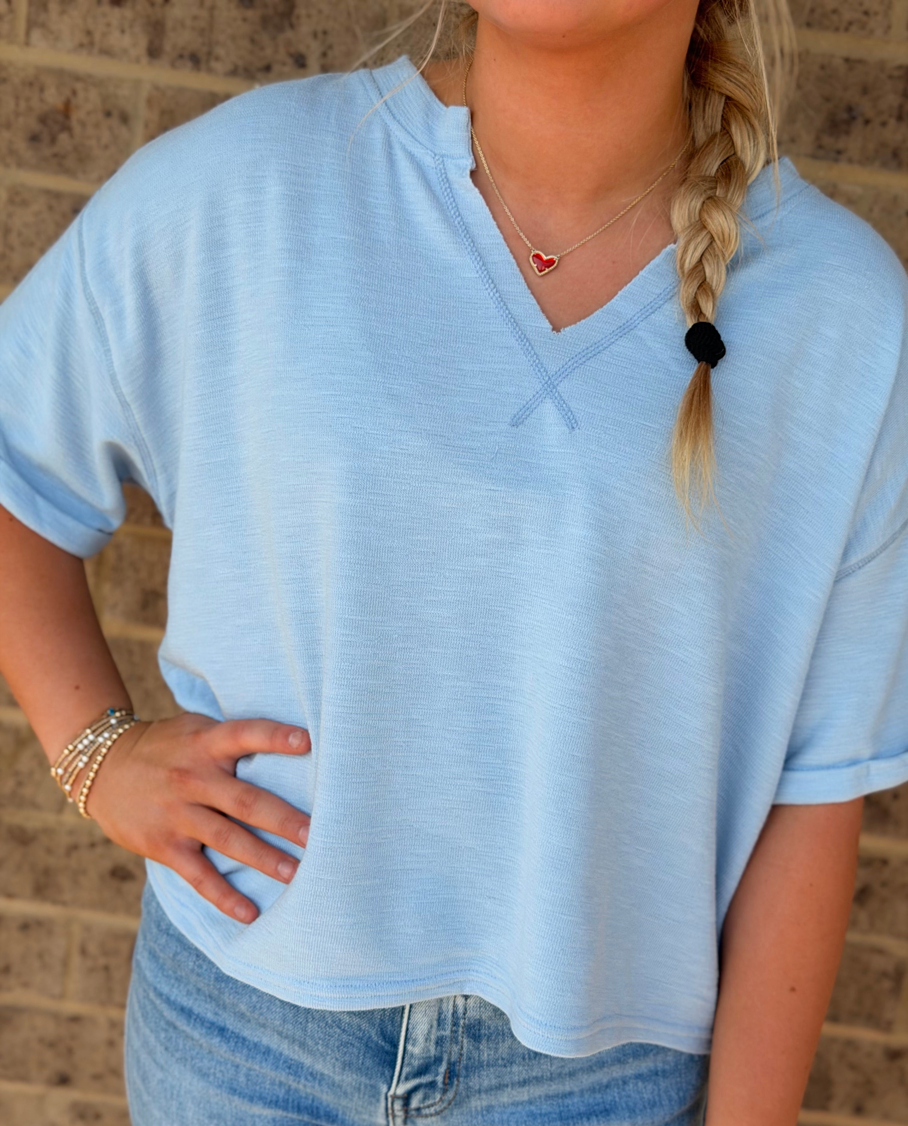 Austyn Cuff Sleeve Top