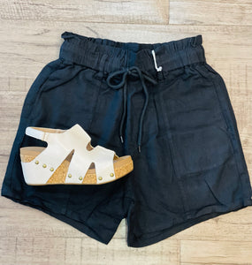RISEN LINEN PULL ON SHORT