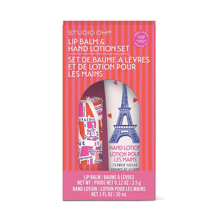 Rues De Paris Lip Balm & Hand Lotion Set