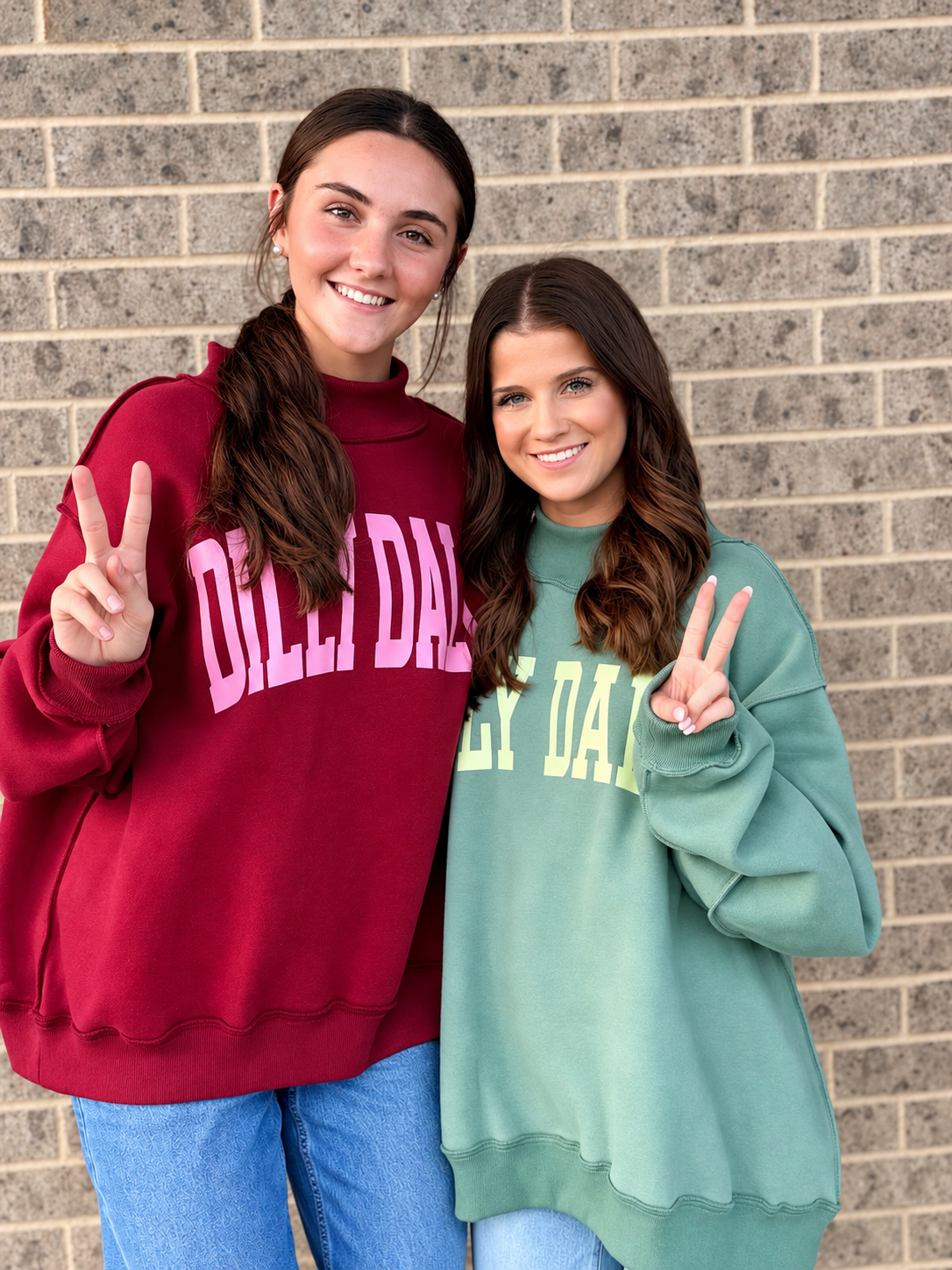 DillyDally Mockneck Sweatshirt