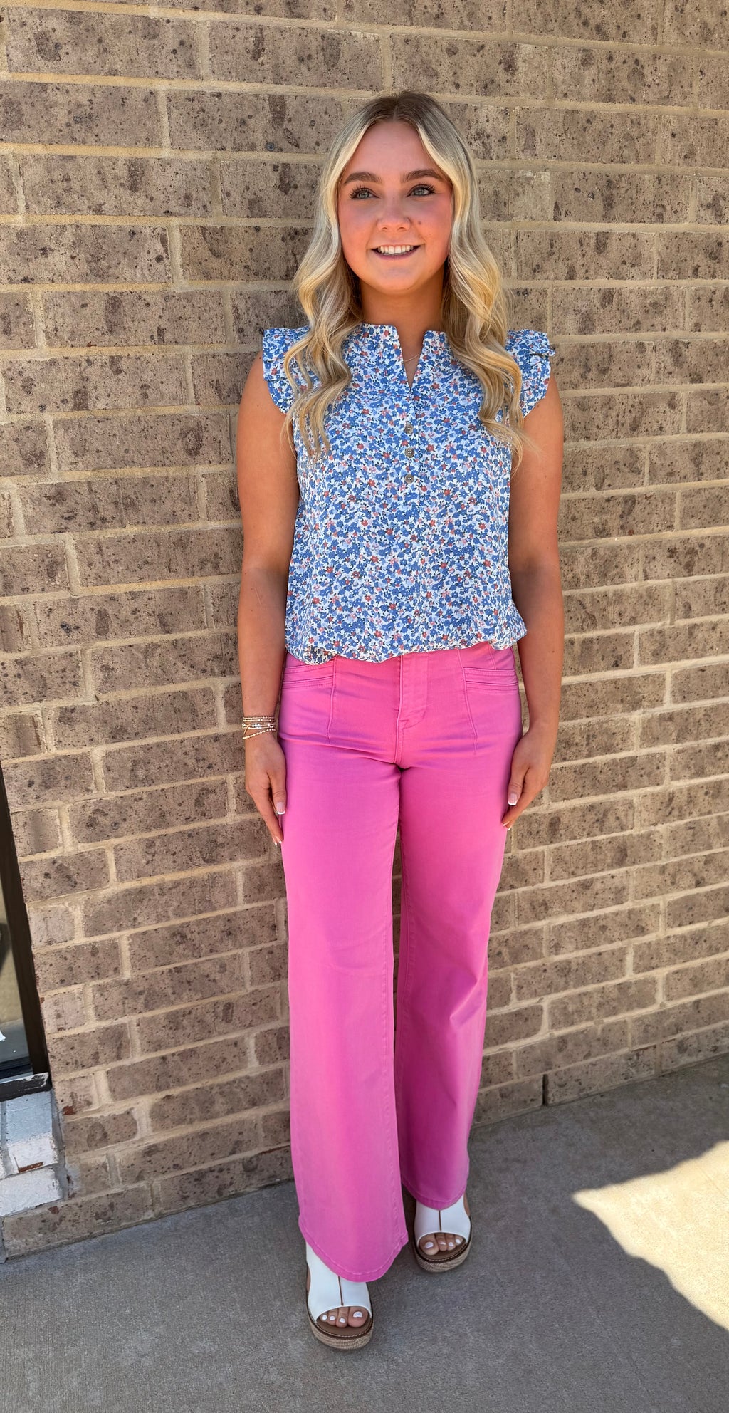 Mica Brilliant Rose HR Wide Leg