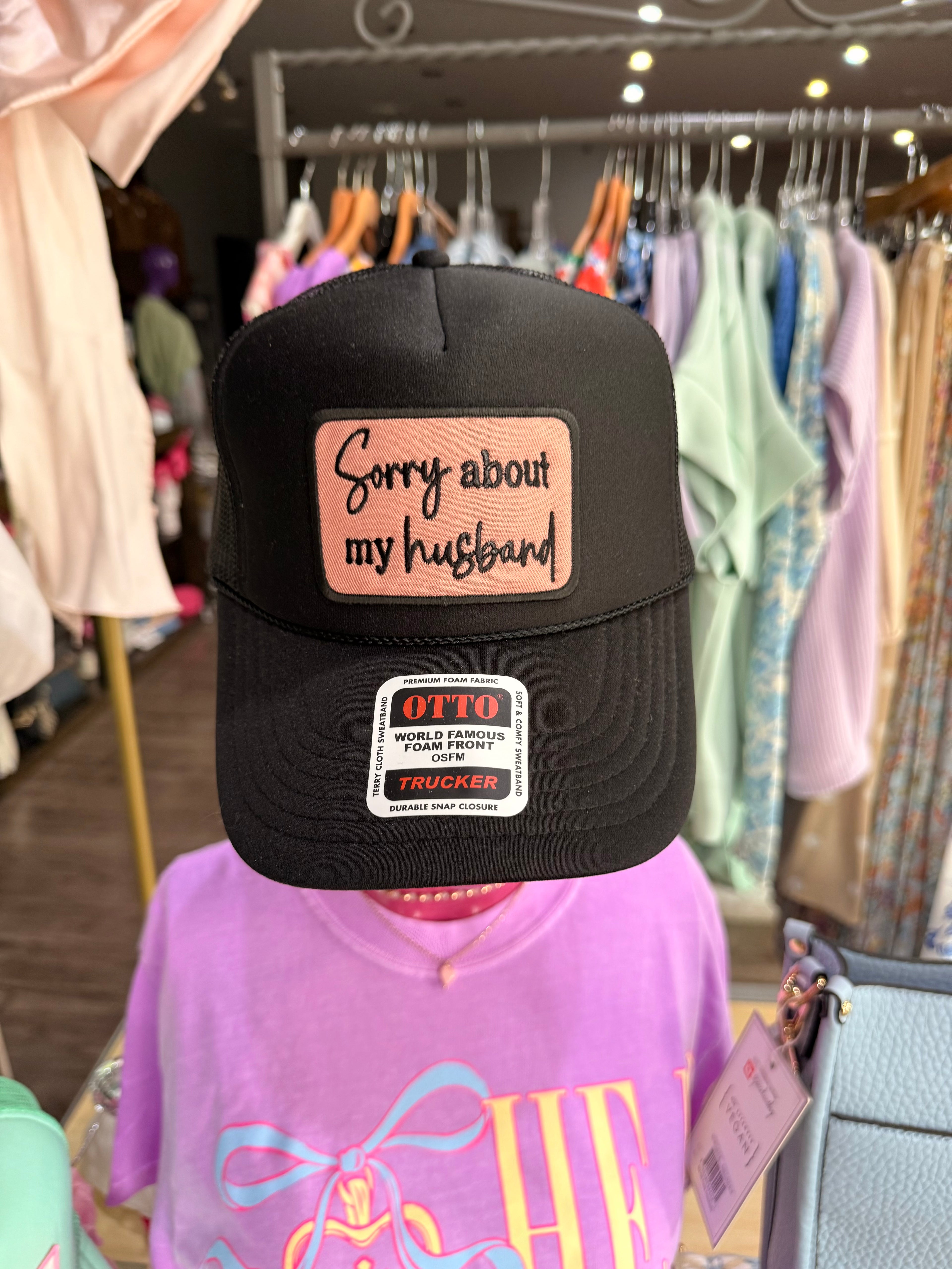 Sorry About My Husband Trucker Hat