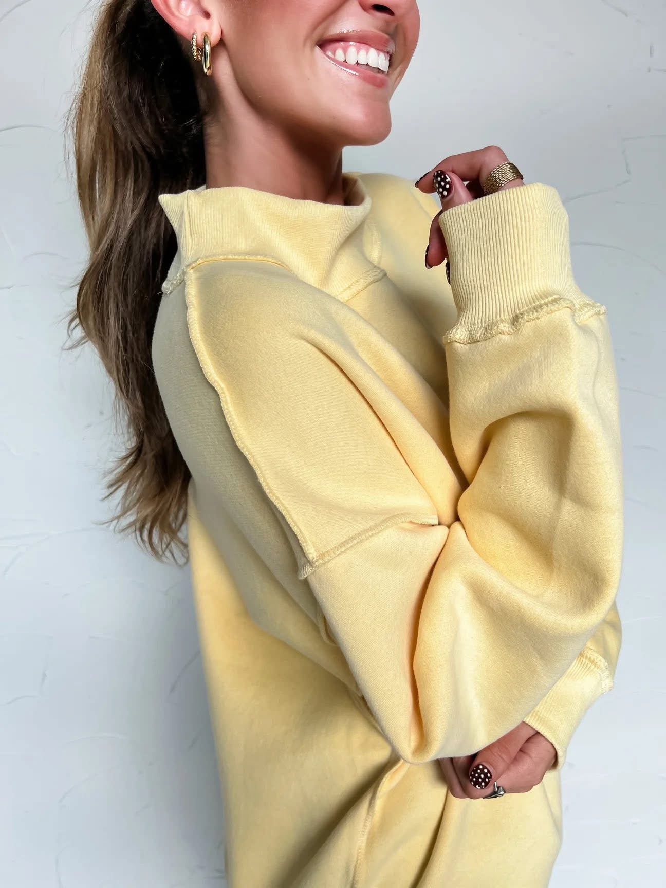 EMILY MOCK NECK SWEATSHIRT
