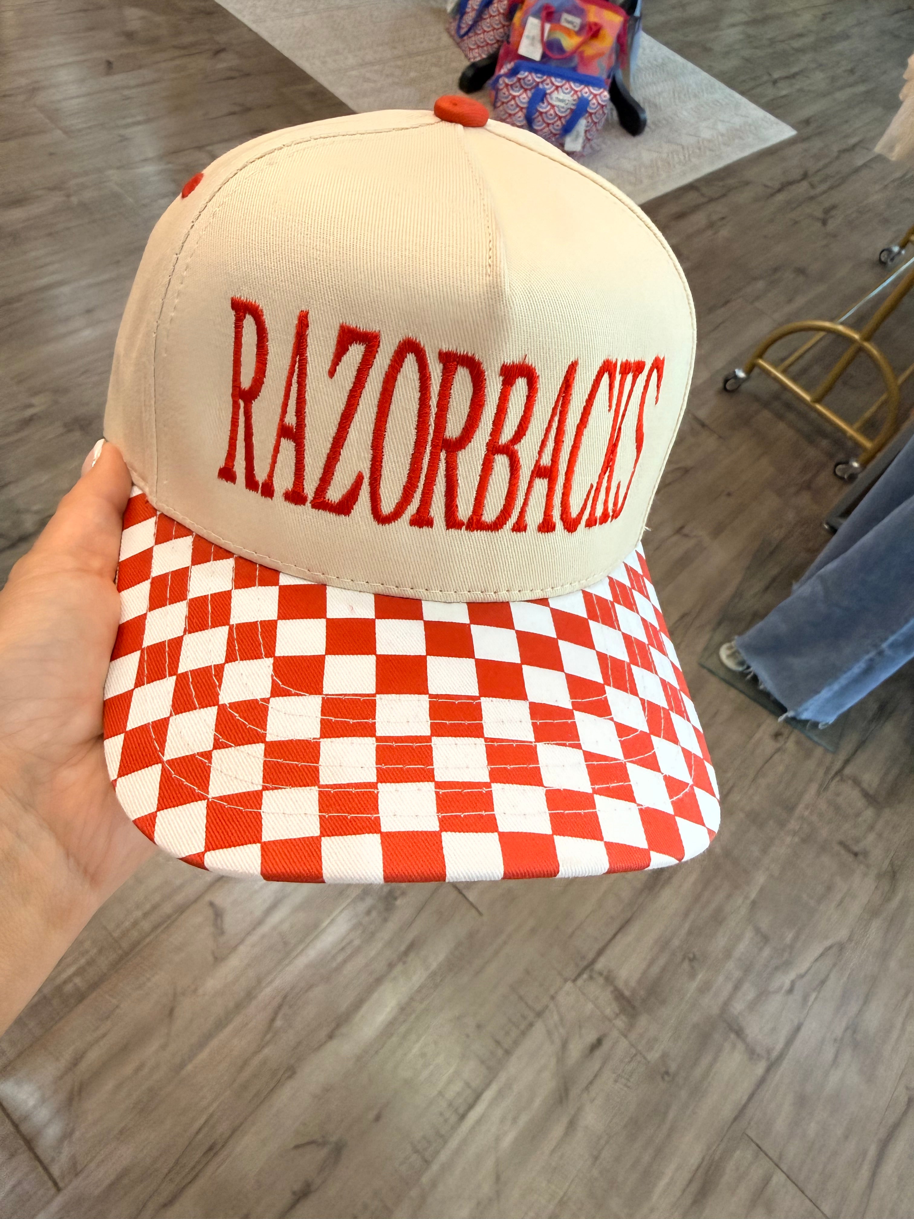 Razorback Checkered Hat