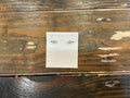Mini Ellie Luxe Stud Earring Gold Metal White