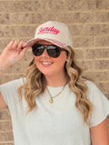 Sunday Worship Club Floral Trucker Hat