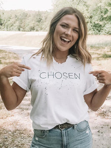 CHOSEN DISTRESSED BASIC SOFT TEE