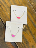 Lips Pendant Hot Pink KS