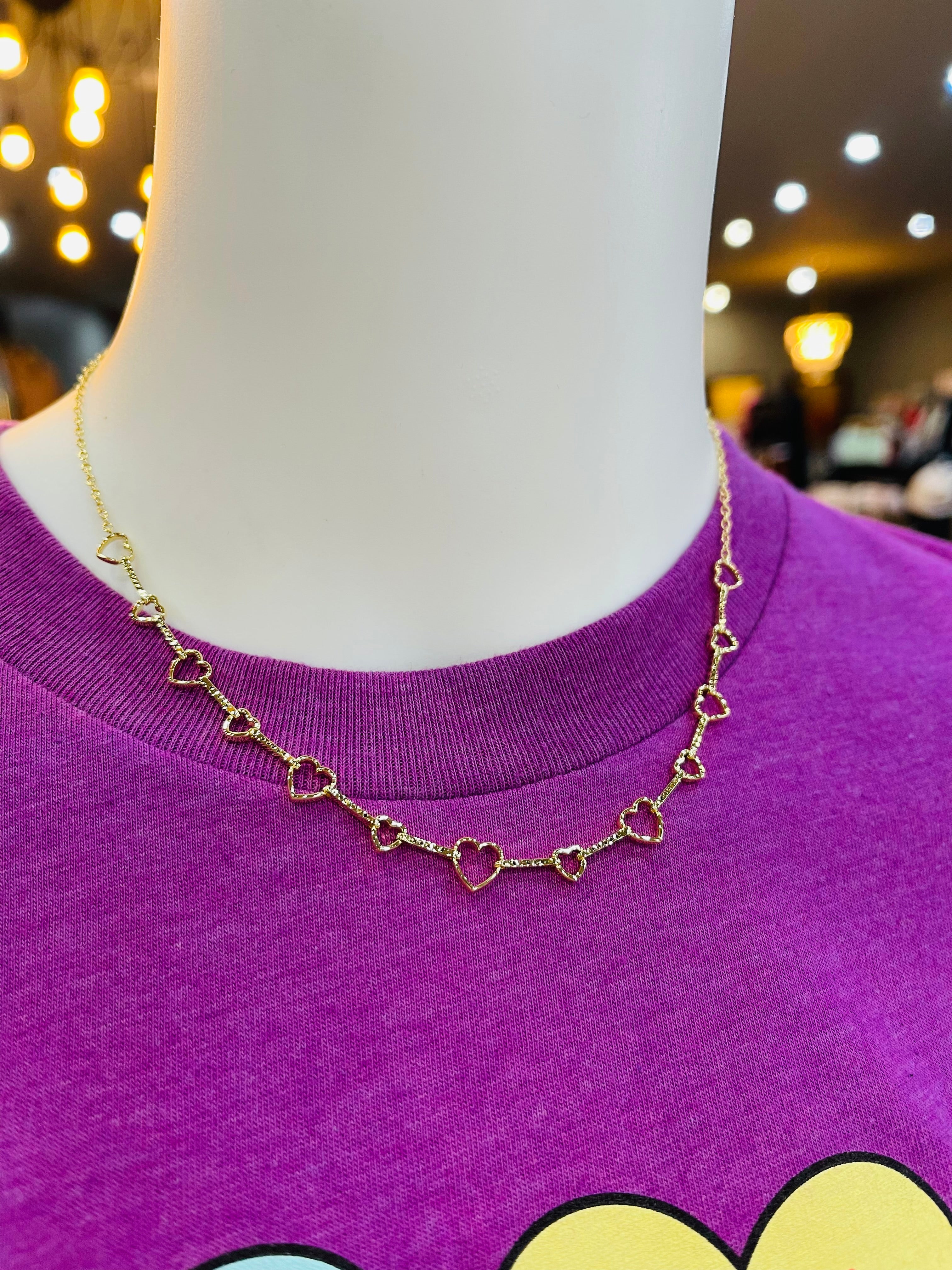 Haisley Heart Strand Necklace