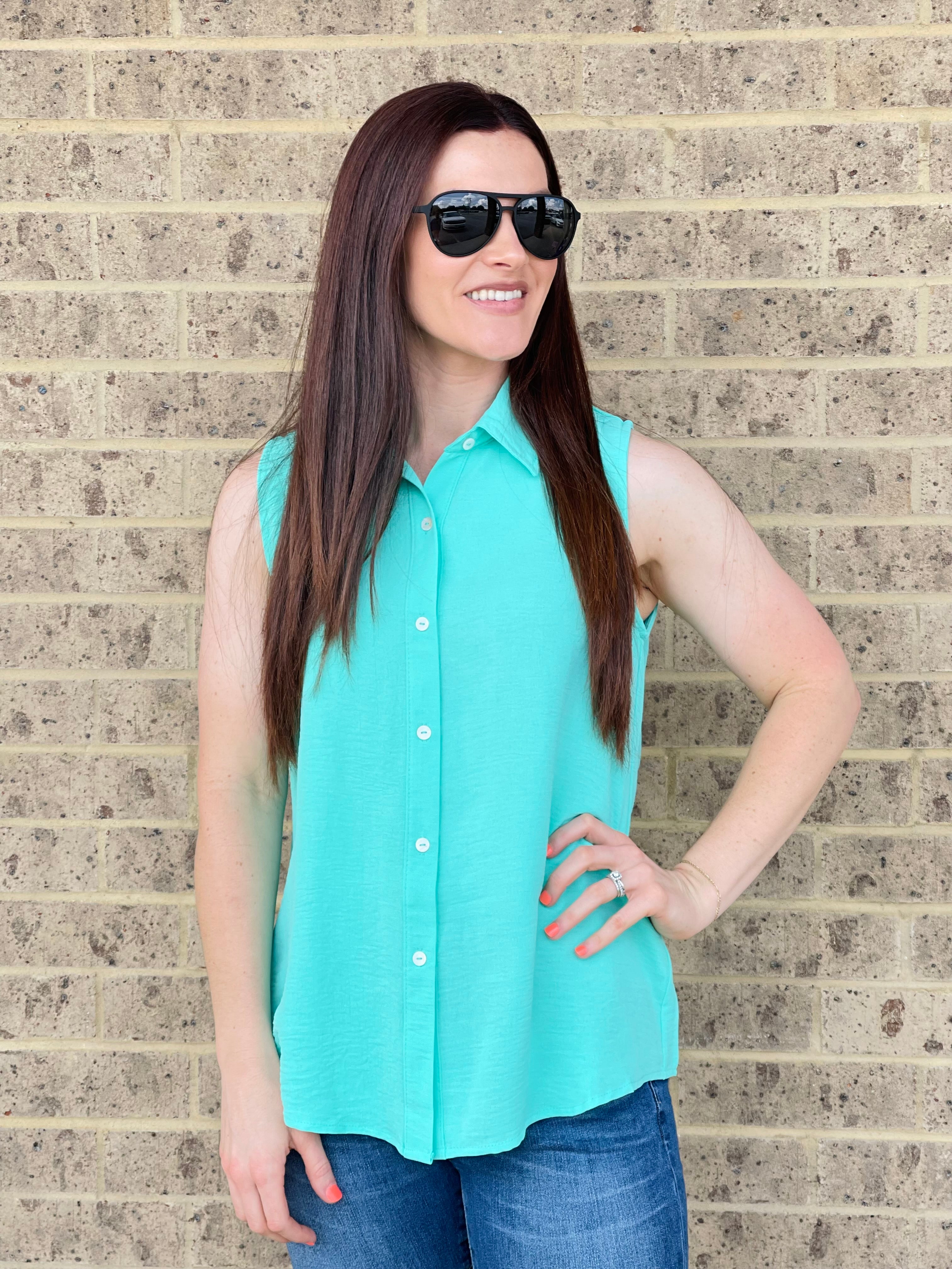ROSIE WOVEN BUTTON UP