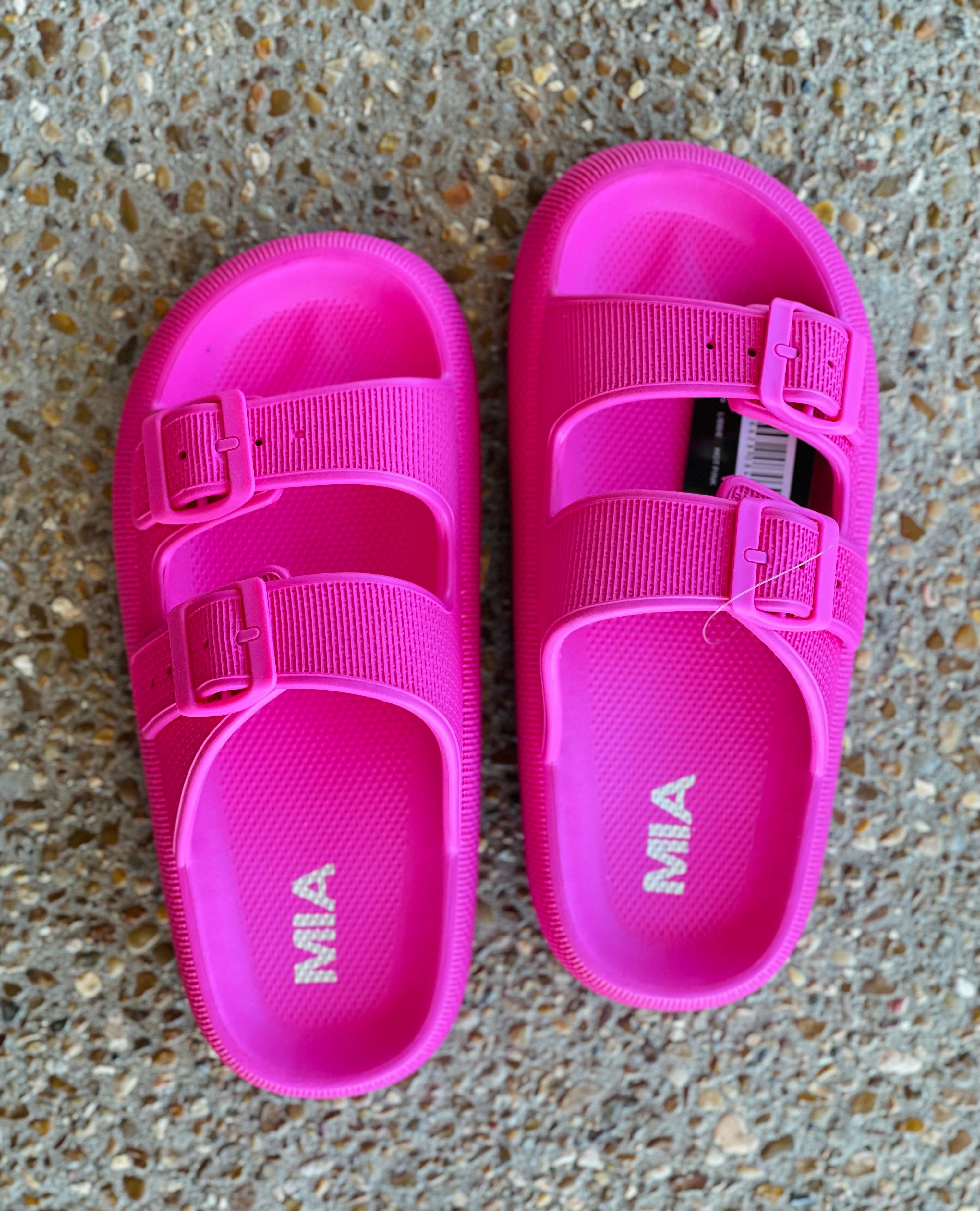 Libbie Slide in Hot Pink