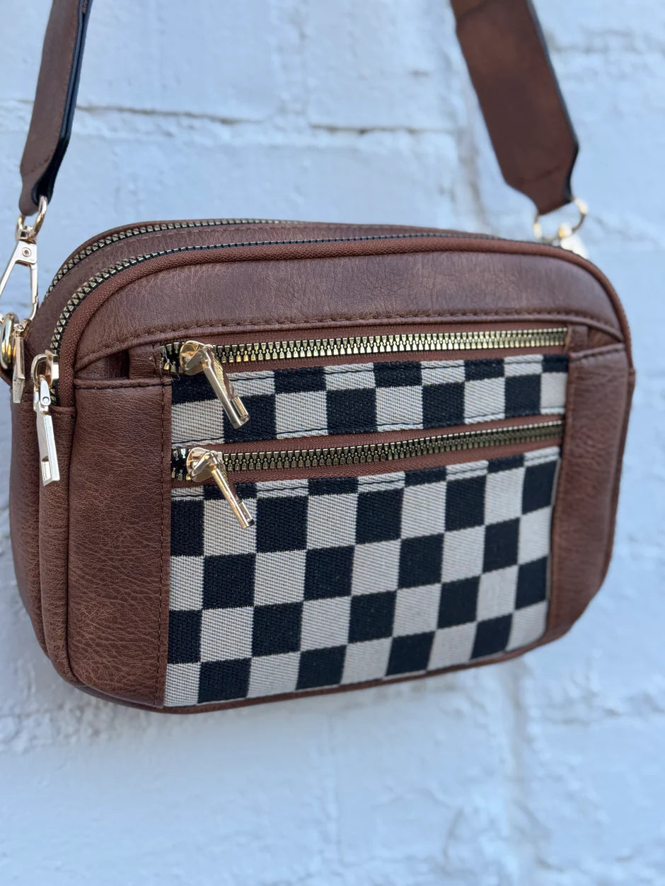 CHECKMATE CROSSBODY BAG