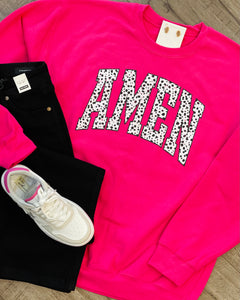 Amen Hot Pink Sweatshirt