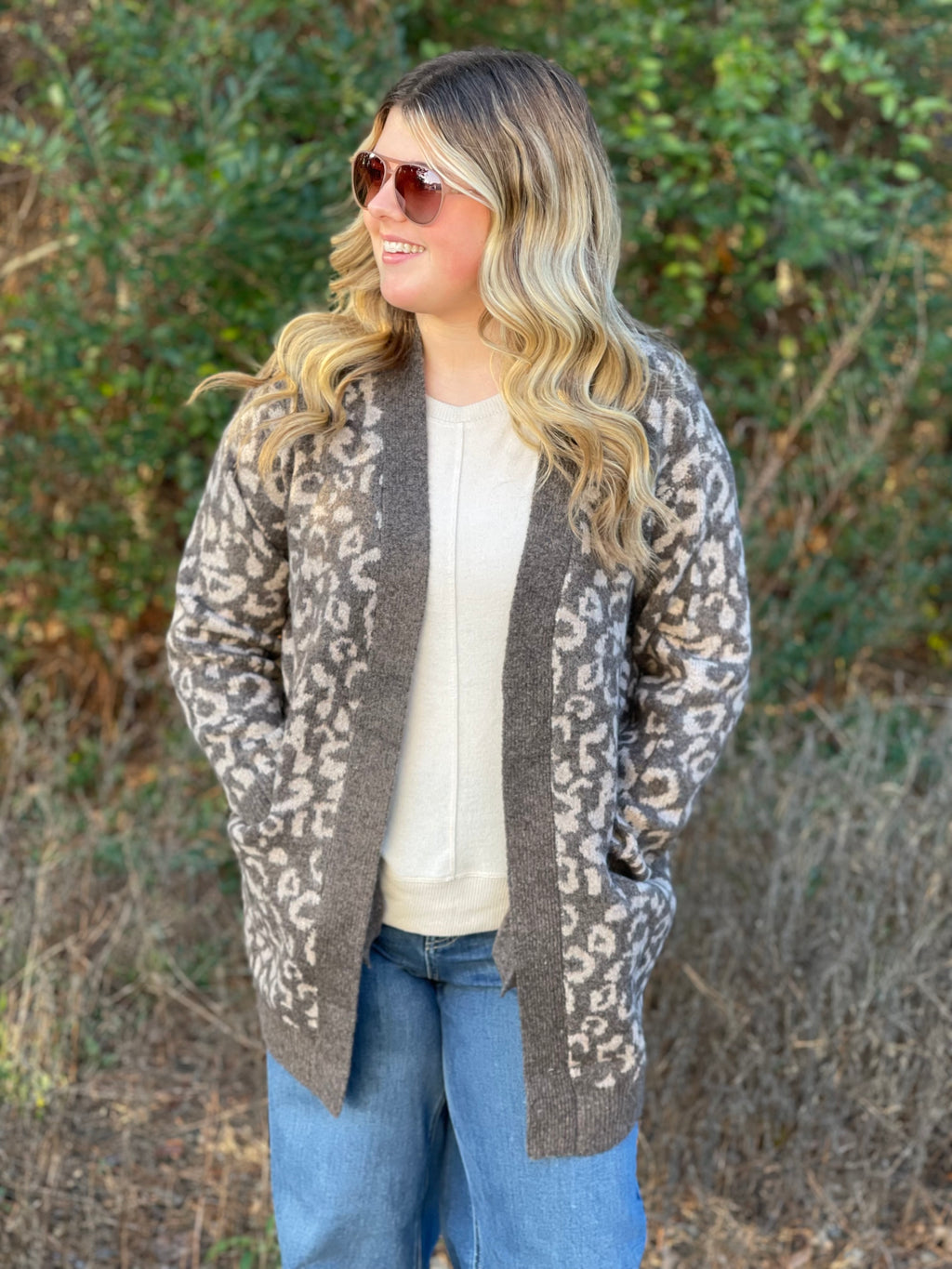 The Studio Leopard Print Cardi