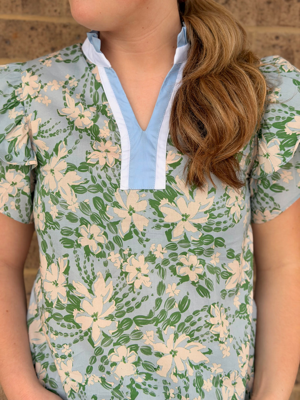 Steppin Into Spring Floral Top