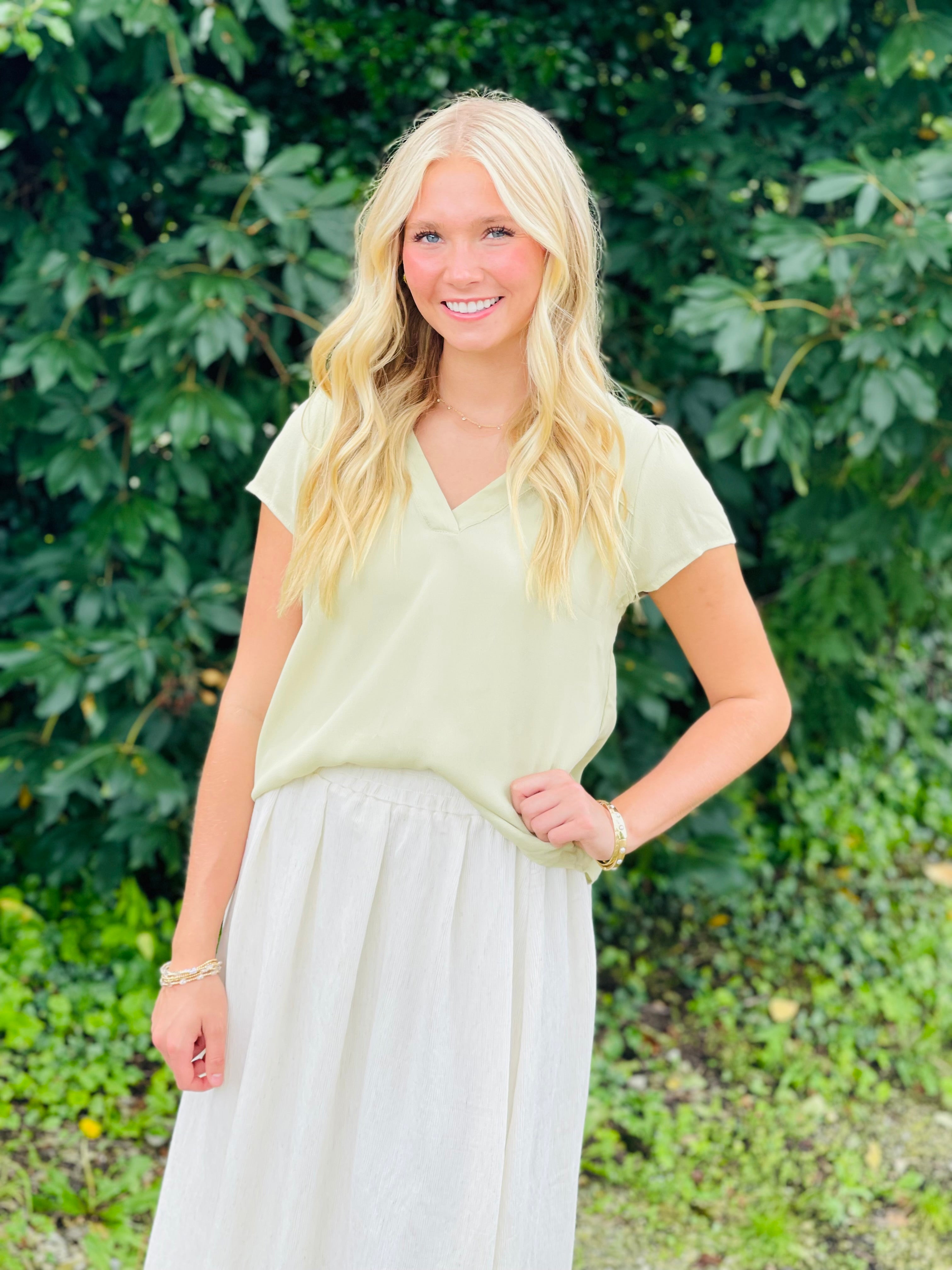 Cassie Crinkle Knit Midi Skirt