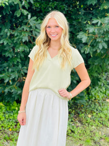 Cassie Crinkle Knit Midi Skirt