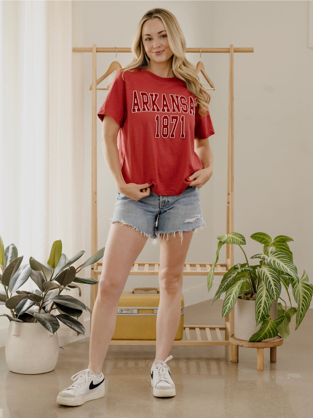 Arkansas Razorback College Puff Tee by Livy Lu