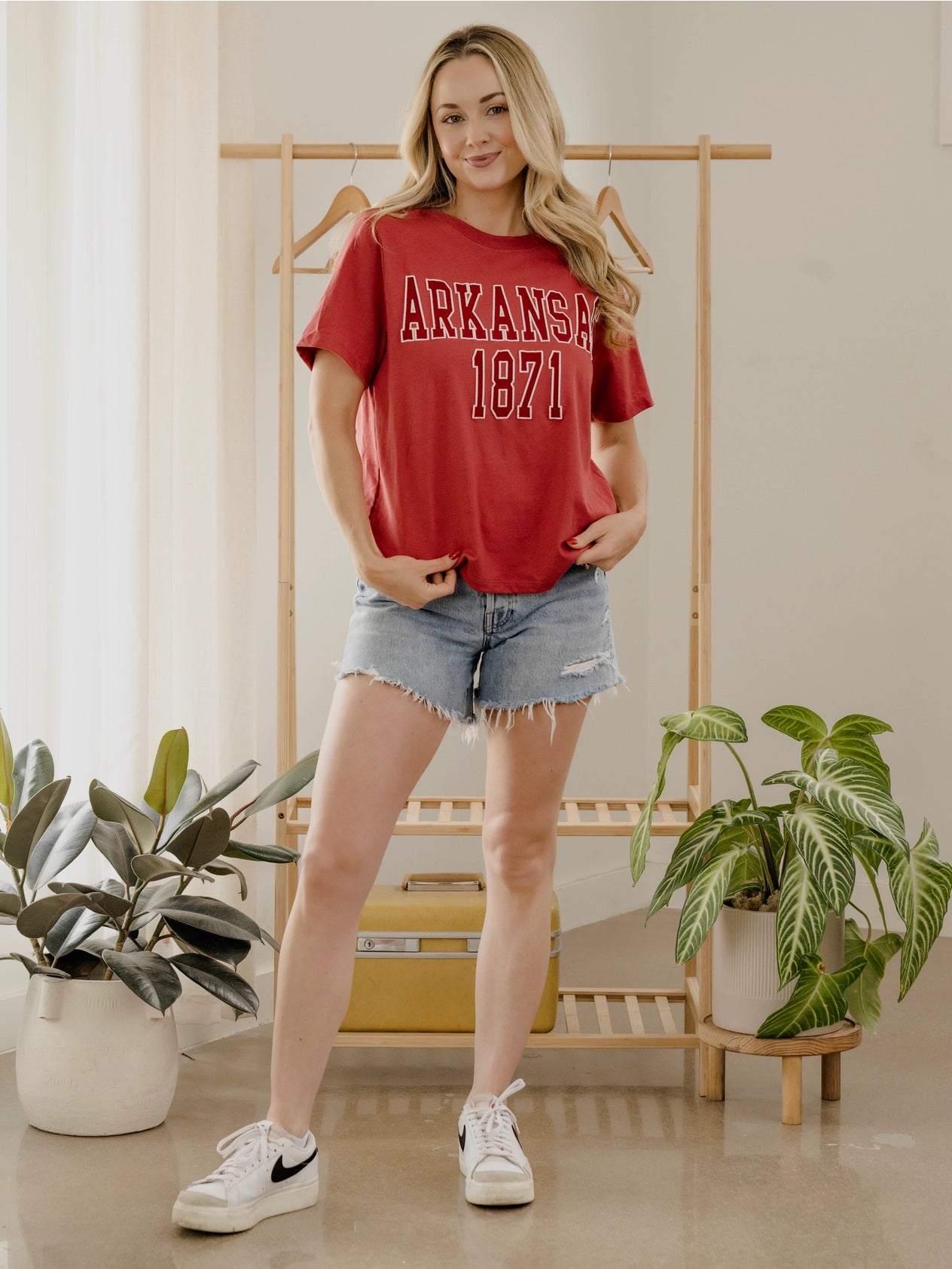 Arkansas Razorback College Puff Tee by Livy Lu
