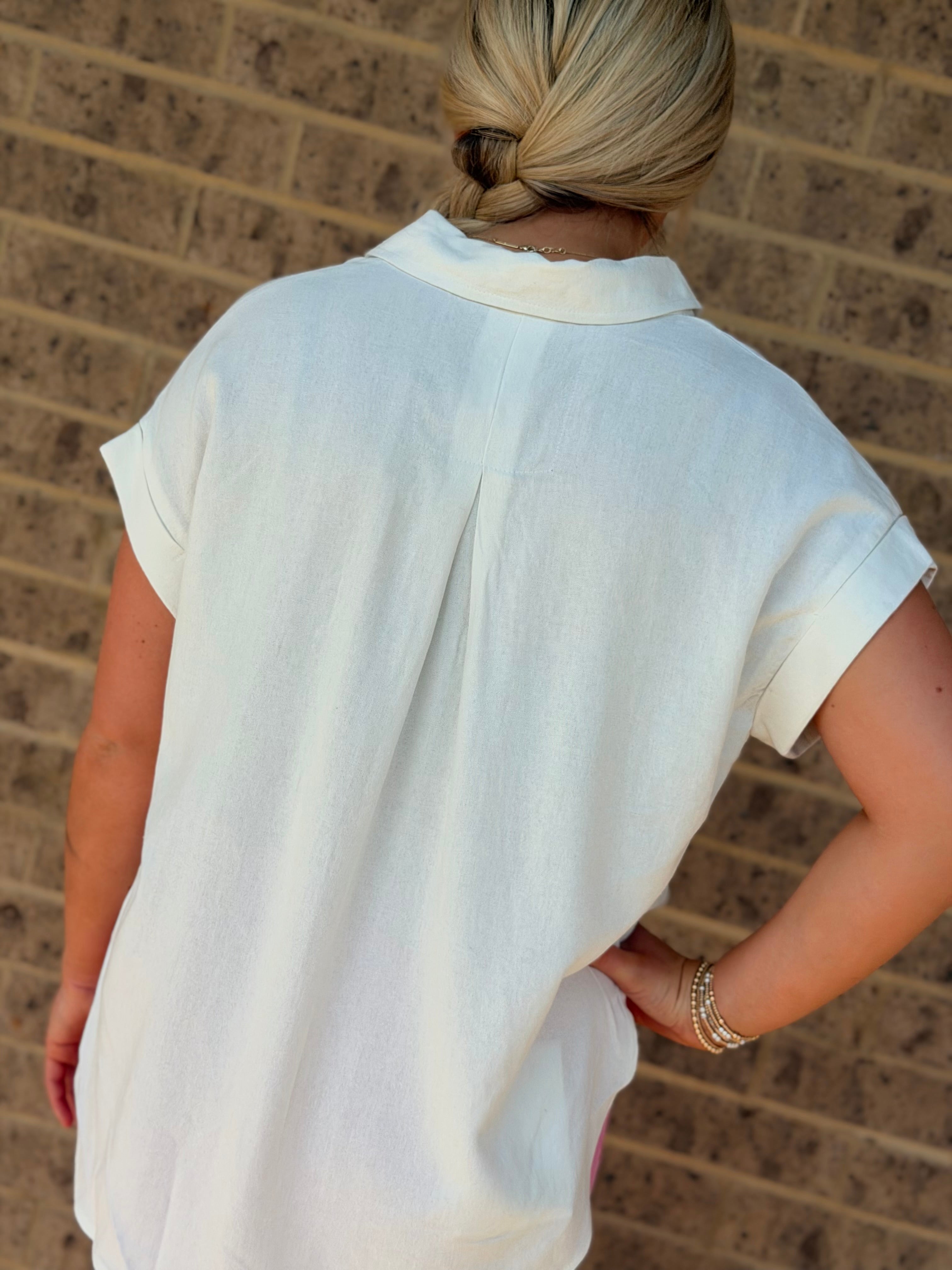 Ashley Collared Sleeve Top