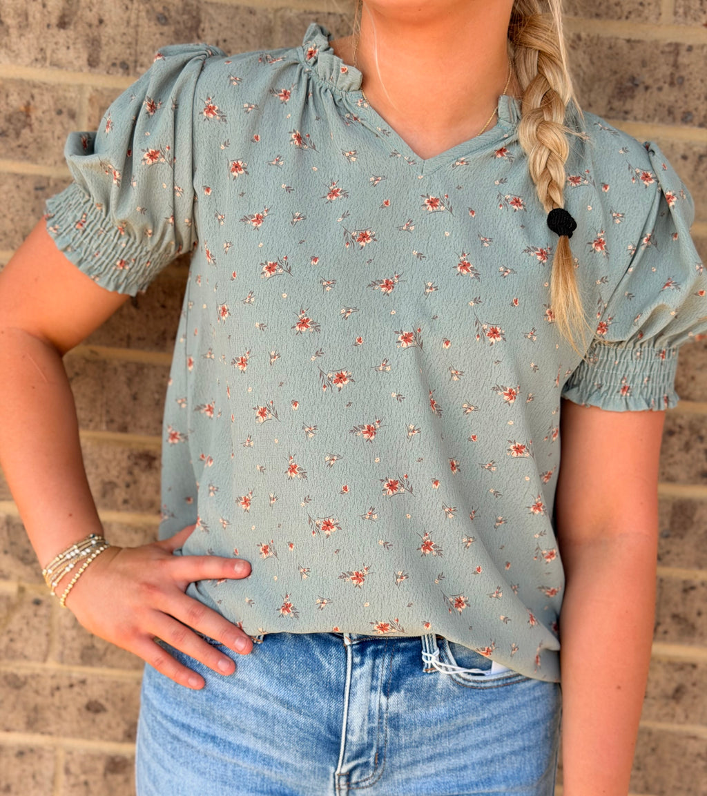 Letting Go Floral Top