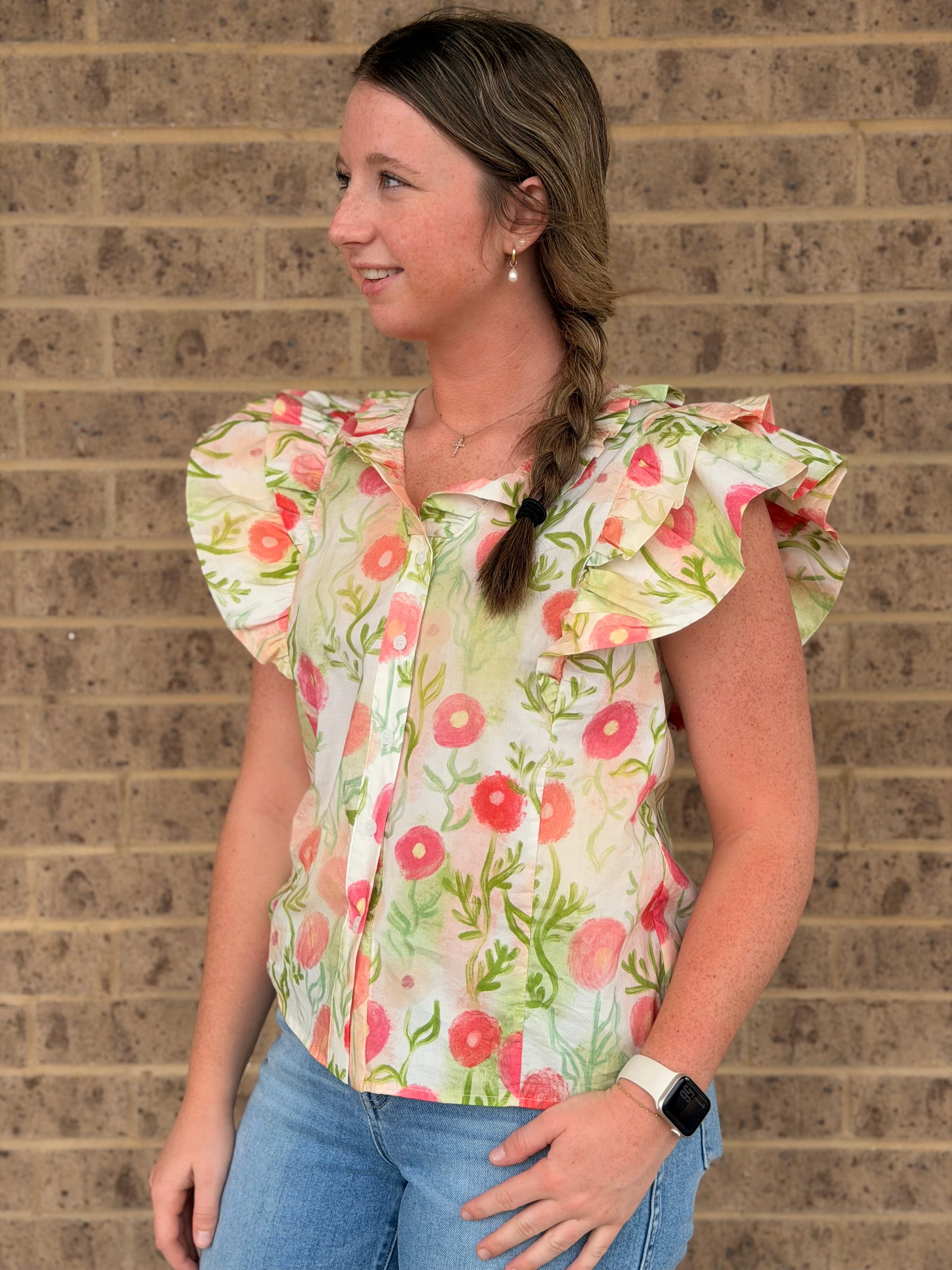 April Flowers Floral Tank