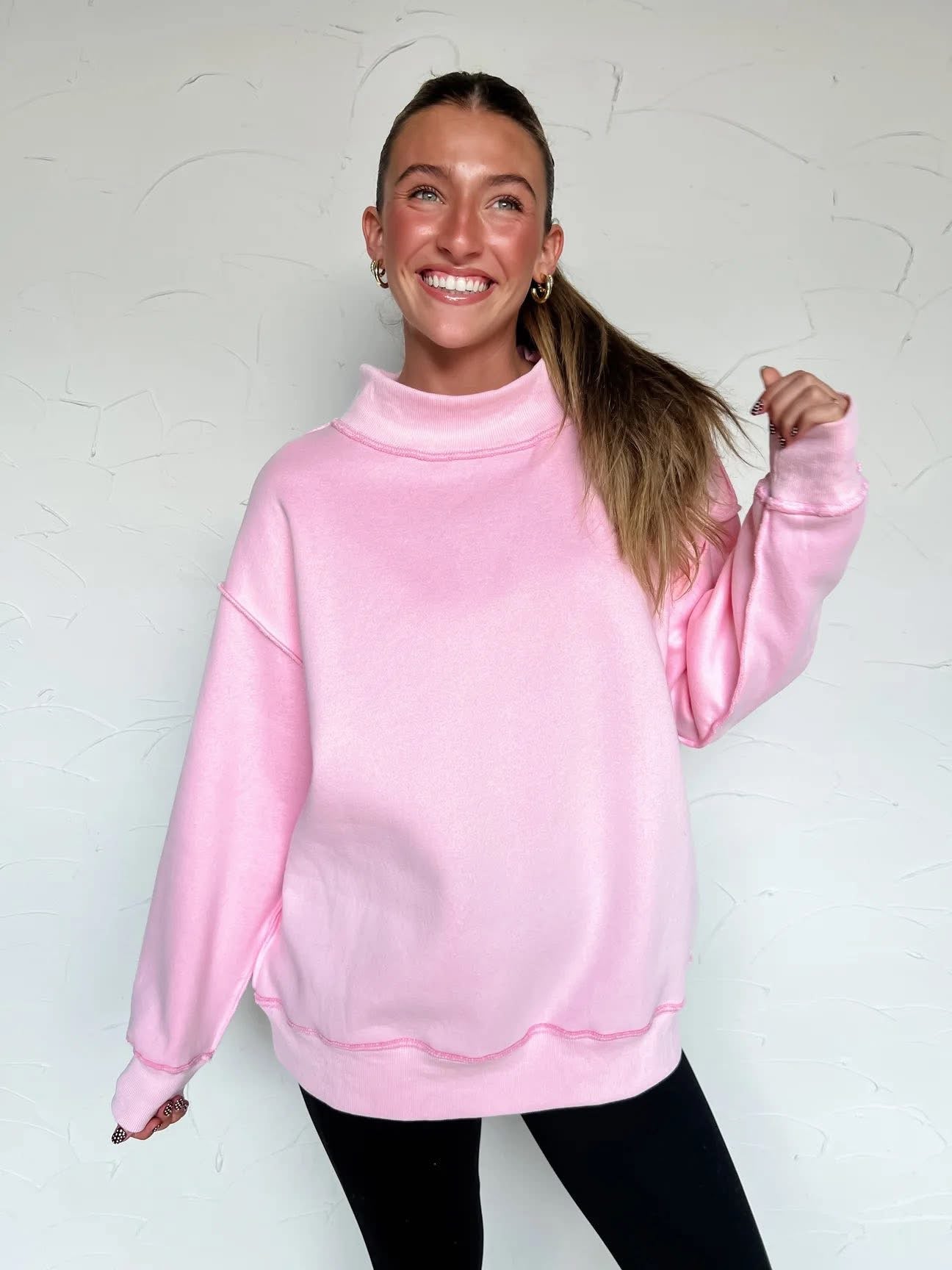 EMILY MOCK NECK SWEATSHIRT
