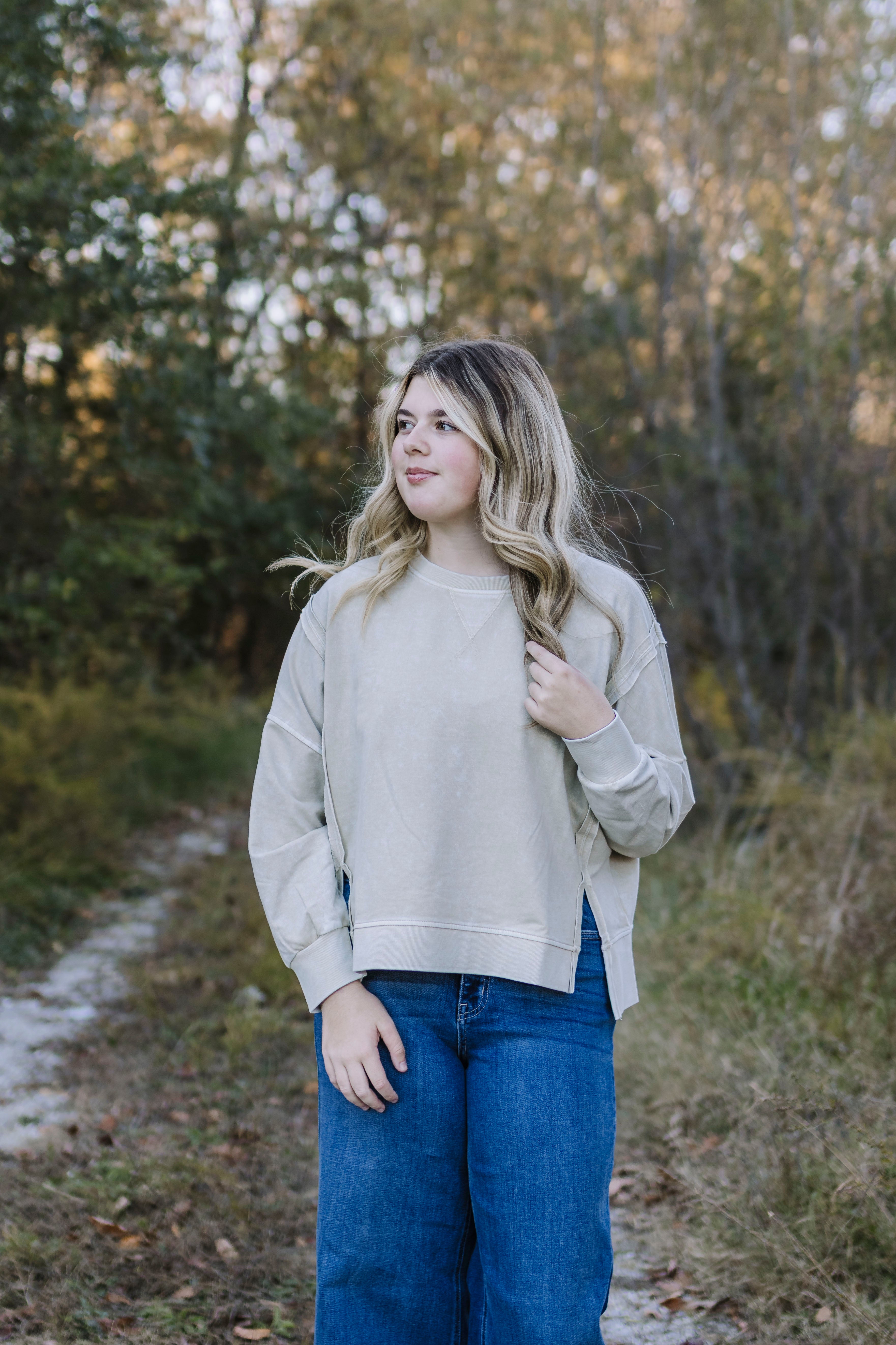 Isabel Mineral Wash Crewneck DB