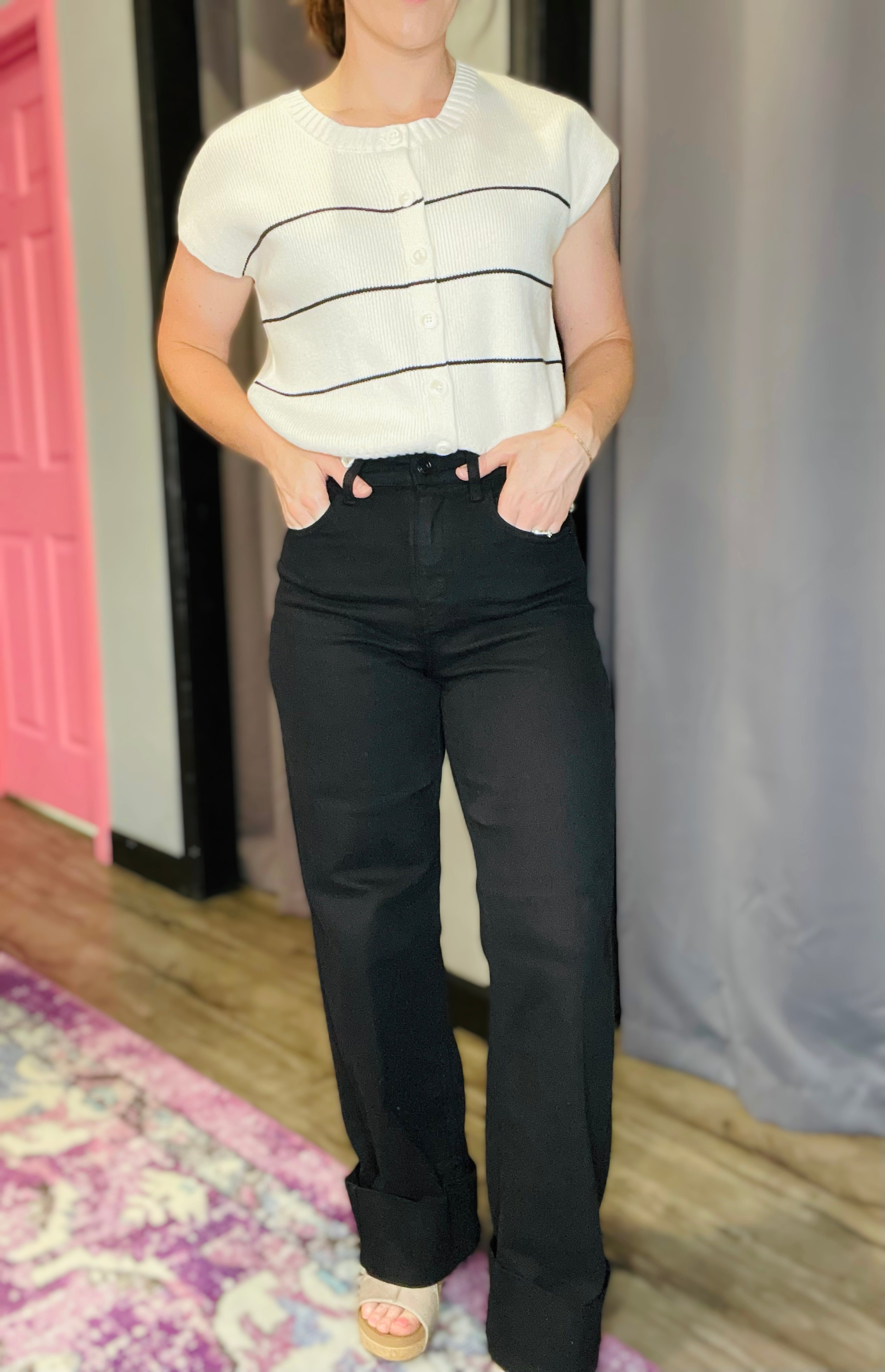 CELLO WIDE LEG WITH CUFF