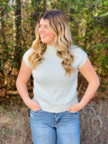 Pastel Dreams Mock Neck Sweater Top