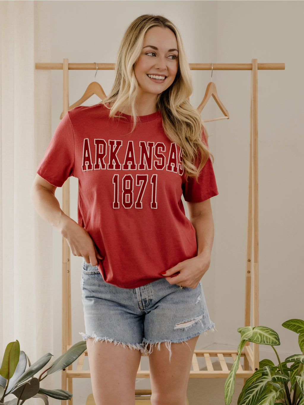 Arkansas Razorback College Puff Tee by Livy Lu