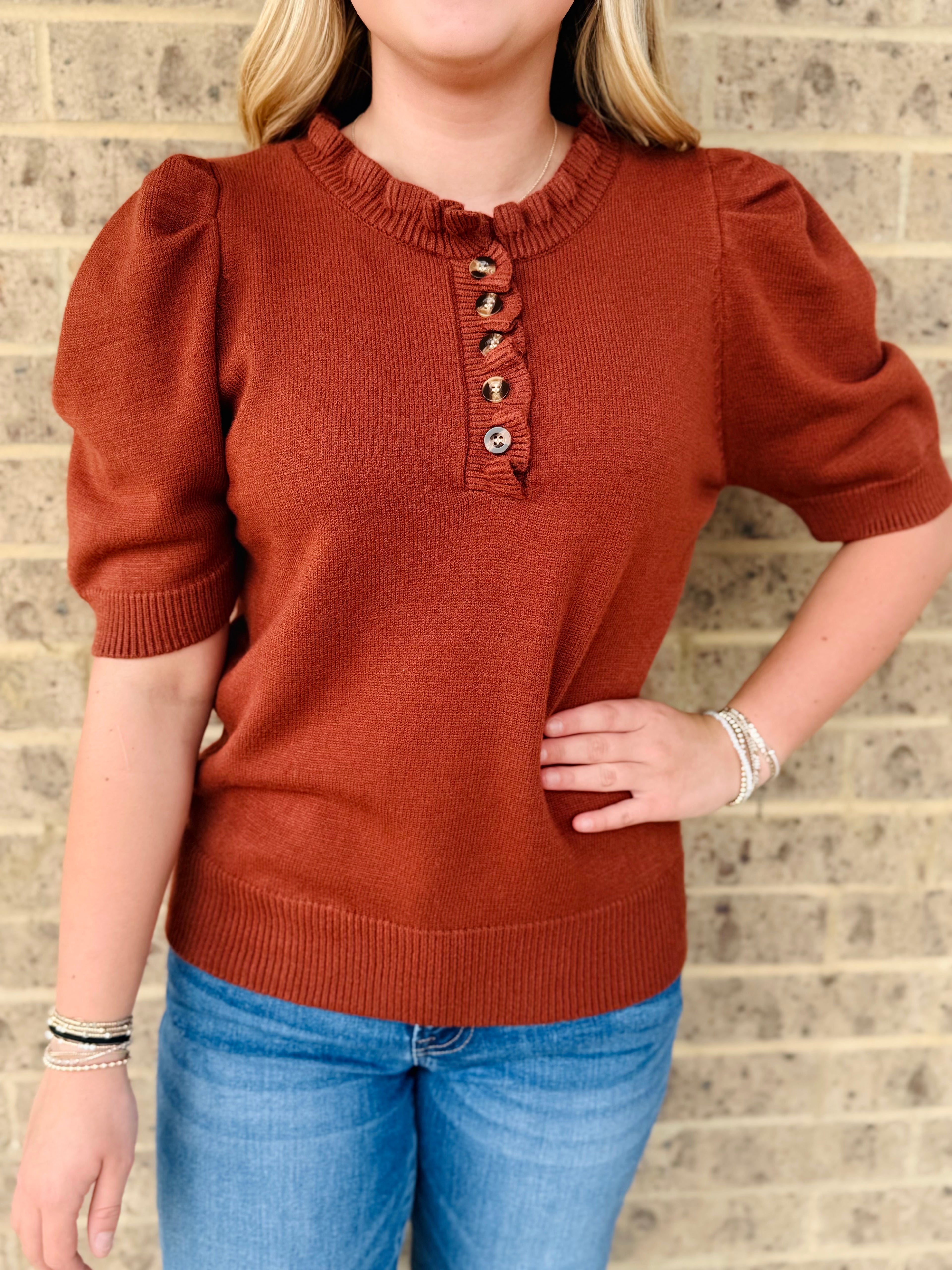 Belle Ruffled Sweater
