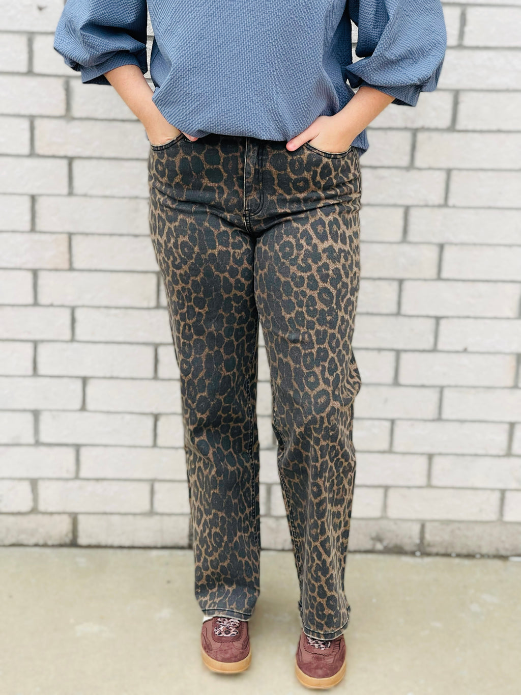 Lottie Leopard Print HR Wide Leg