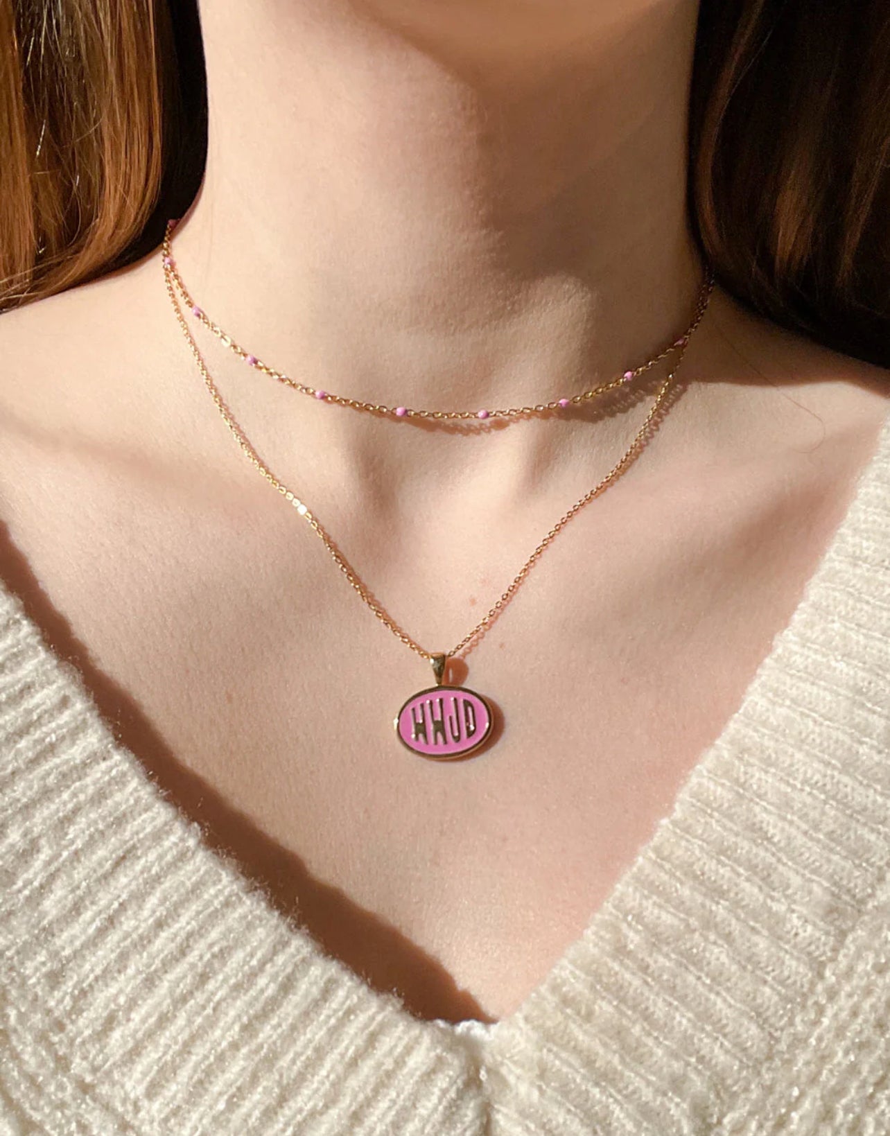 Elevated Faith Pink WWJD Necklace Set