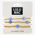 Lulu Mac Blue Cross Bracelet Set