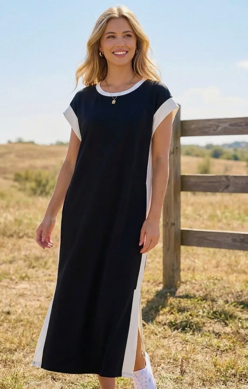 Preston Color Block Maxi Dress