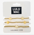 Lulu Mac Yellow Cross Bracelet Set
