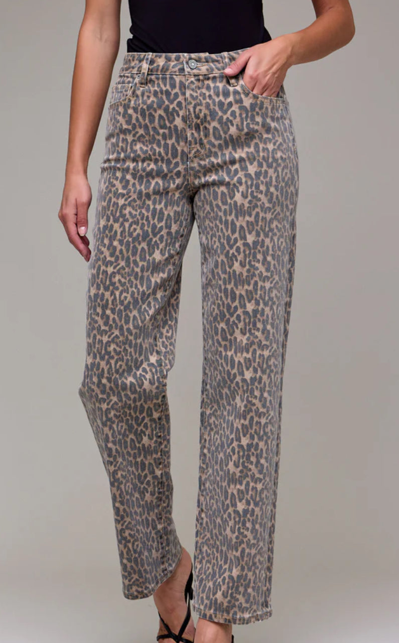Ella Hidden Cheetah Straight Leg
