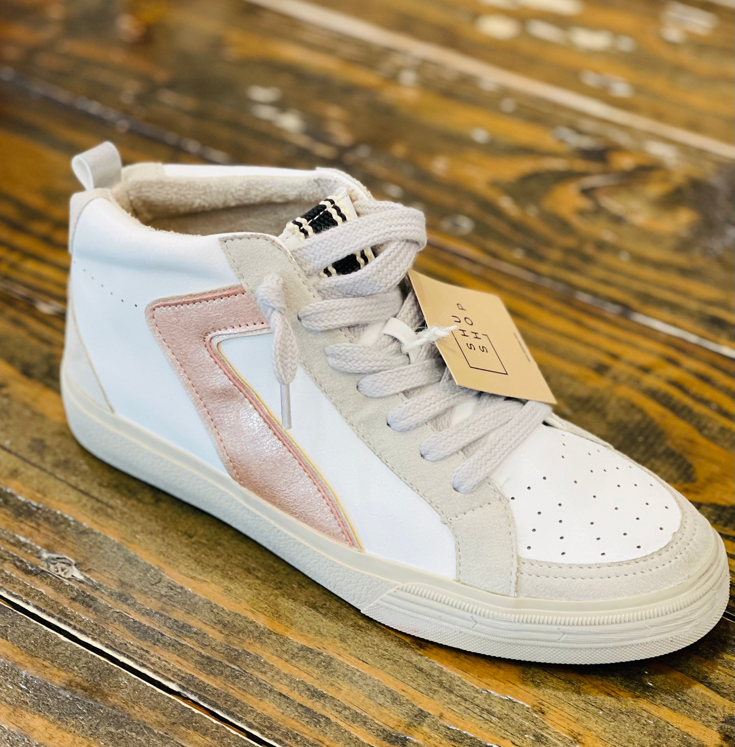 Sandy Rose Gold High Top Shu Shop