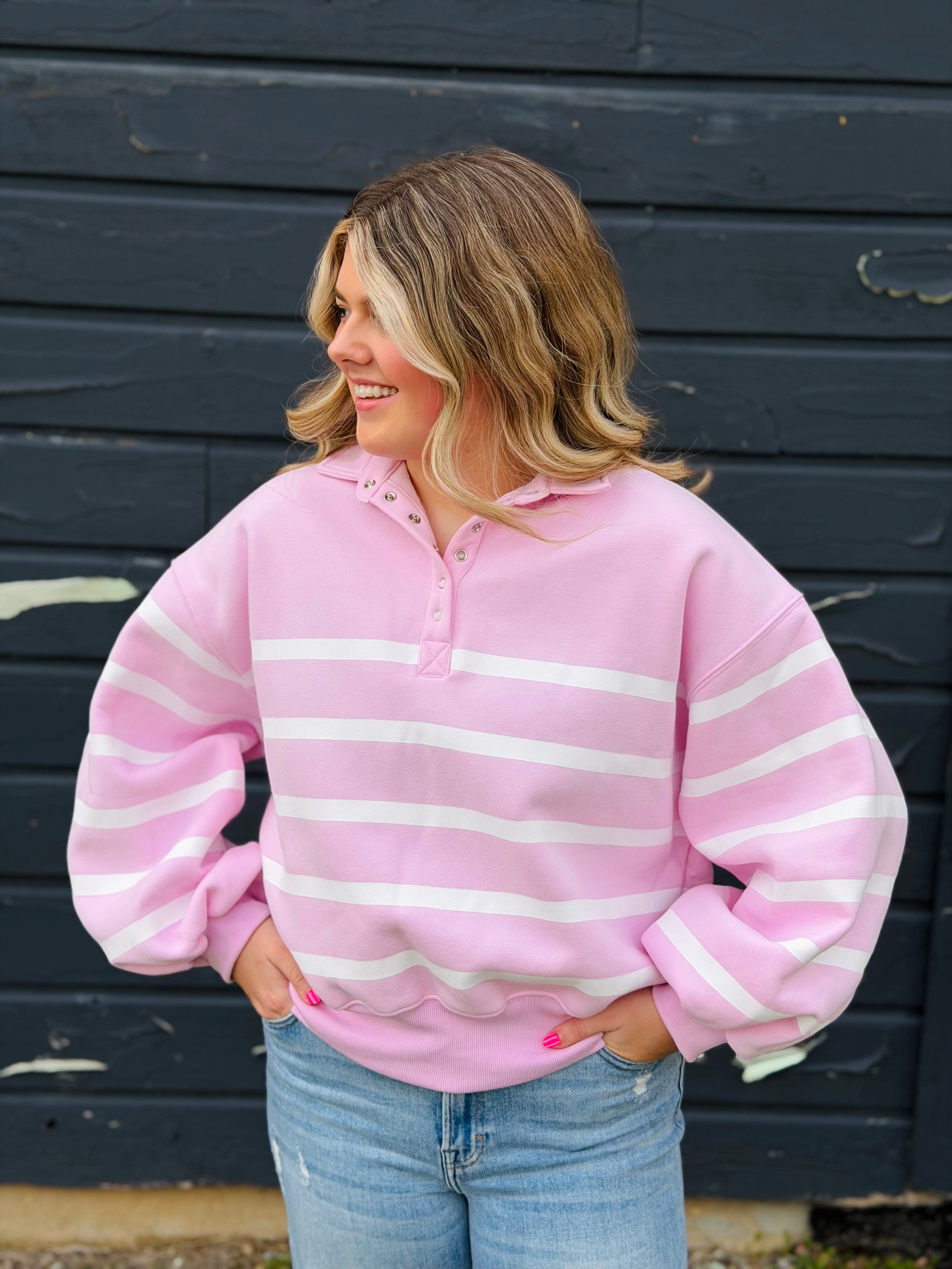 Addison Striped Pullover