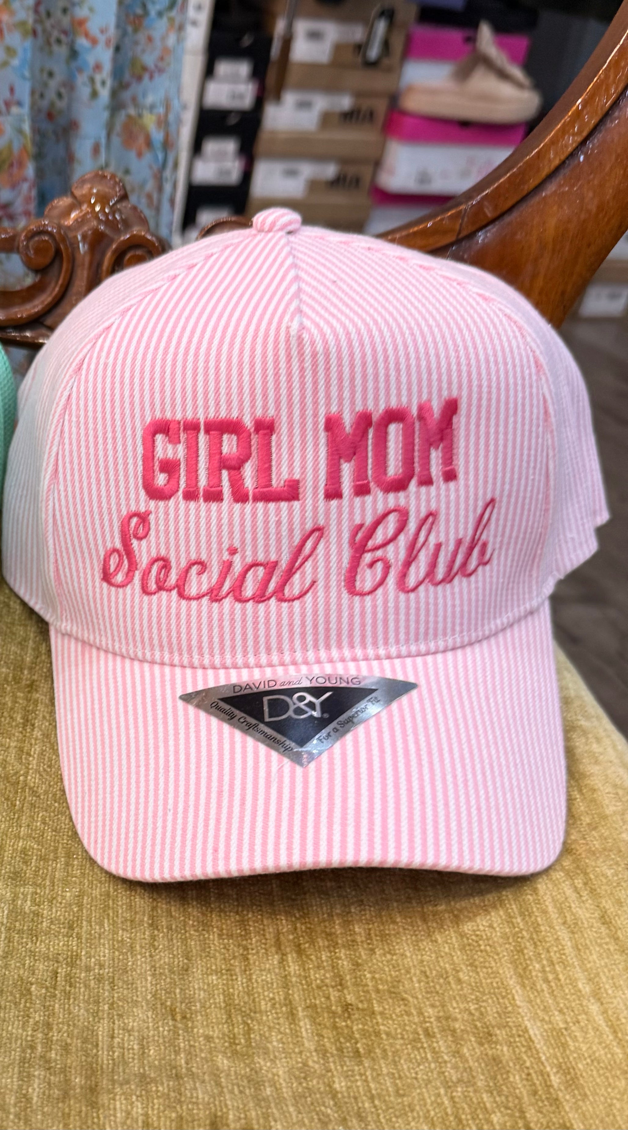 Girl Mom Pink Trucker Hat