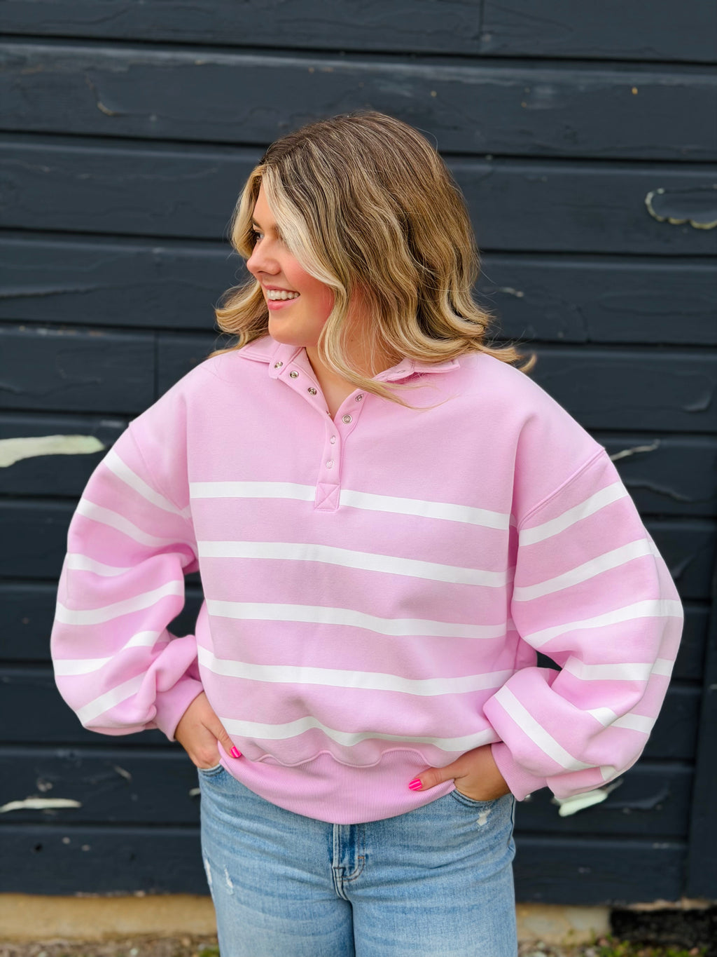 Addison Striped Pullover