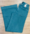 Tessa Teal Mid Rise Wide Leg