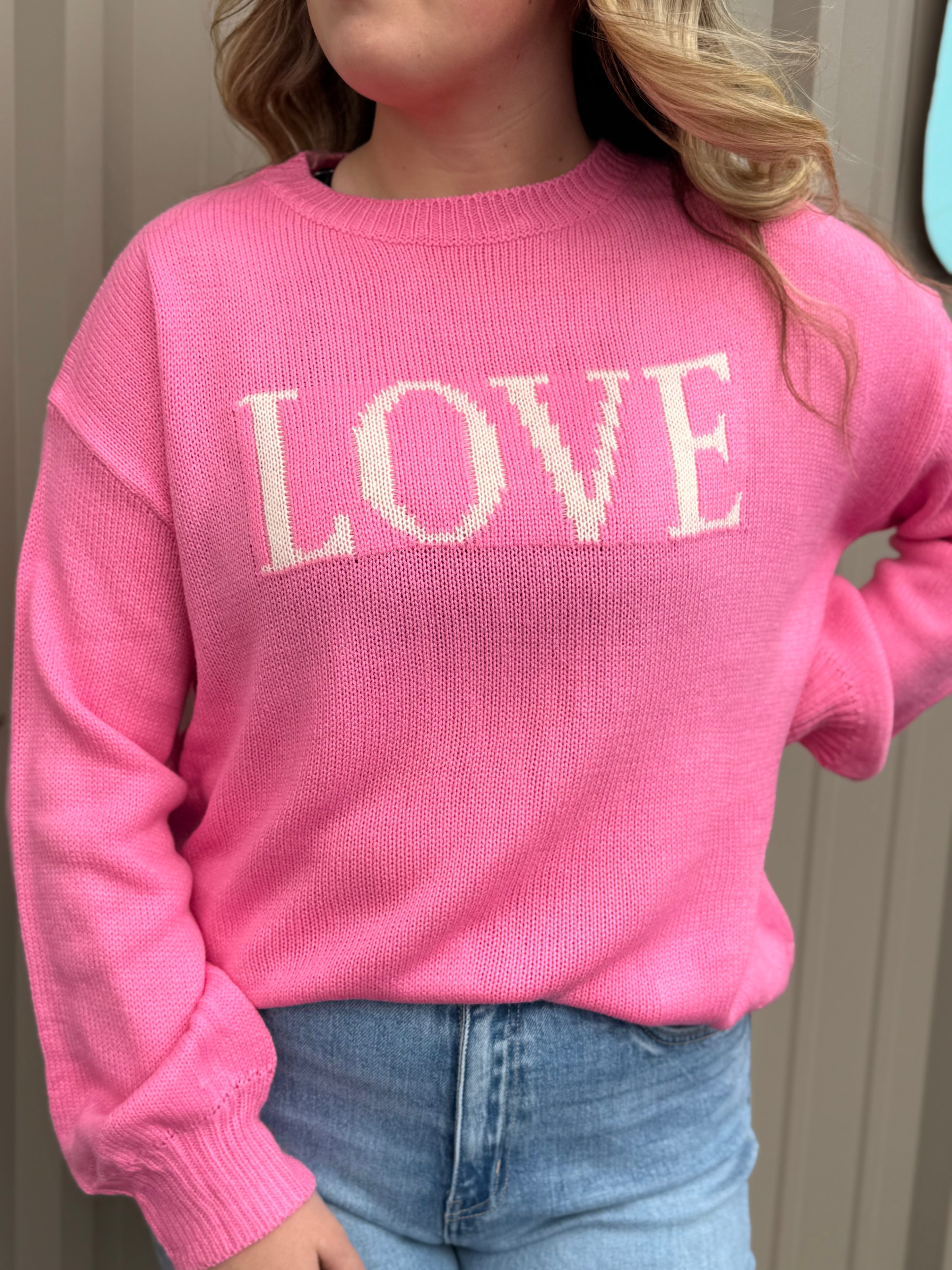 LOVE Embroidered Top