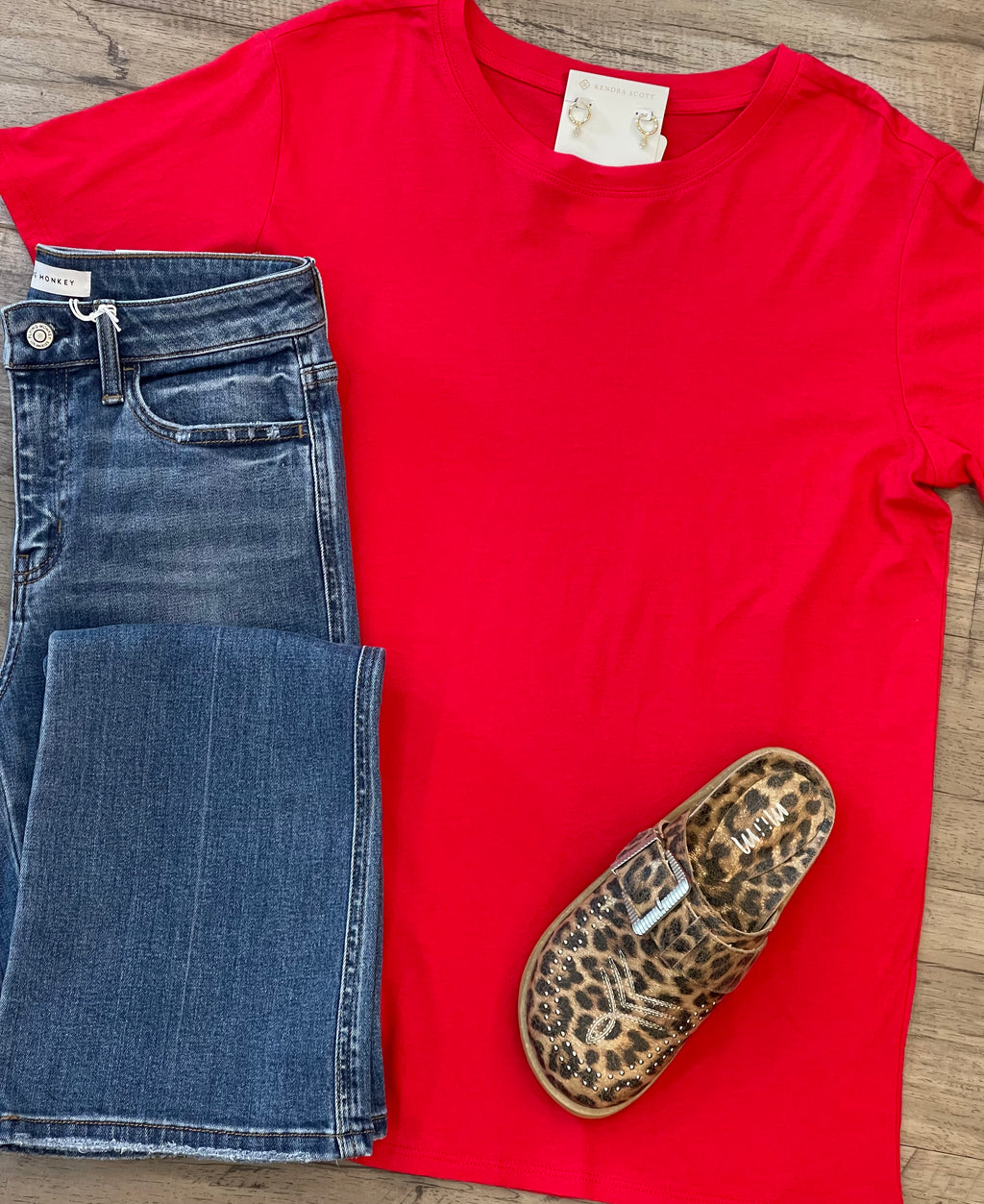 Cotton Boyfriend Round Neck Tee